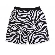 Matagami Men's Zebra Striped Print Beach Shorts Casual Trunks