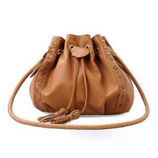 Fashionable Brown Tied Slanting Bag/One-Shoulder Bag For Female