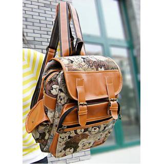 Casual and Delicate Covered and Zipper Design Backpack For Female