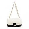 Delicate Agraffe and Zipper Design One-Shoulder Bag For Female