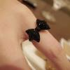 Fashion and Cute Dazzling Bowknot Embellished Women's Ring