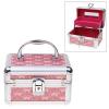 A019 Middle Delicate High Quality Rectangle Jewellery Box - Pink
