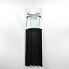 Fashion and Mix-Matched Short T-Shirt and Long Dress For Women