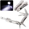 Portable 6-in-1 Multifunctional Pocket Folding Pliers Knife Bottle Opener Multi-tools (Silvery)