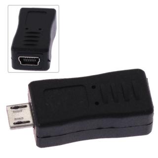 Mini USB A Female to Mico USB B Male Adapter Converter -Black
