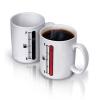 High Quality Thermometer Color Changing Porcelain Mug Coffee Cup - White