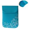 Soft Neoprene Sleeve Case Bag with Flower Printed for 10.1 inch Tablet PC