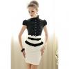 Elegant and Alluring Stand-Up Collar Flouncing Puff Sleeve Shirt For Women