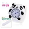 Endearing Pat Silicone Strap Quartz Wrist Watch with Panda Shaped Case (White)