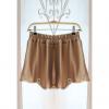 Ladylike Flouncing Elastic Waist Multicolor Shorts For Women