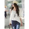 Stylish Batwing 1/2 Sleeve Two Piece High Stretch Cotton Dress For Women