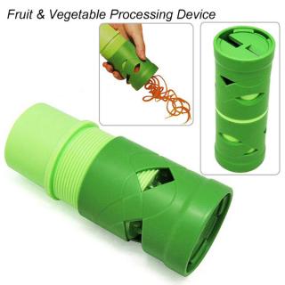 Green Veggie Twister Easy Fruit Vegetable Cutter Slicer Utensil Processing Device