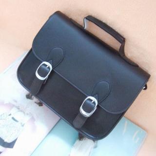 Vintage PU Women's Slanting Bag With Buckle and Covered Design