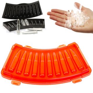 Interesting Orange Bullet Shaped Ice Mould Ice Cube Maker Tray