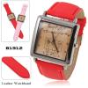 New Bolun Brand Women's Quartz Wrist Watch with Waterproof Square Shaped Dial 24mm Leather Watchband