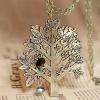 Stylish Large Tree Pendant Style Retro Bronze Neck Ornament Necklace