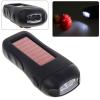 Solar and Dynamo LED Flashlight with Mobile Charger (Black)