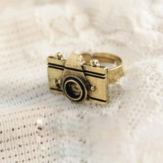 Fashion Camera Shape Embellished Ring