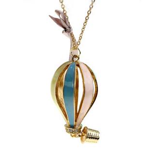 Retro Style Colorful Balloon Shape Rhinestone Embellished Alloy Women's Necklace