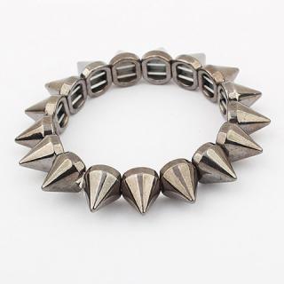 Fashion and Stylish Rivet Embellished Elastic Bracelet