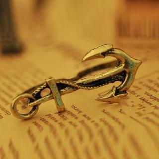 Retro Style Anchor Shape Alloy Women's Finger Ring