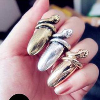 Fashion and Stylish Nail Shape Alloy Finger Ring For Women
