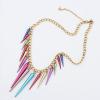 Fashionable Style Colorful Cone-Shape Pendants Women's Collarbone Necklace