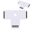White Plastic T Shape 4 Pin Female RGB Connector for LED Strip Lights 