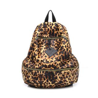 Animal Print and Zipper Design Women's Satchel