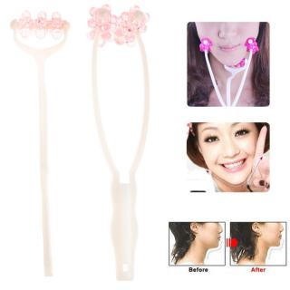 3 in 1 Flower Design Face Up Massage Roller Slimming Remove Chin Neck Massager Beauty Tools