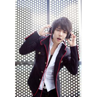 Korean Style Fashionable Red Edge Single-Breasted Casual Suit For Men