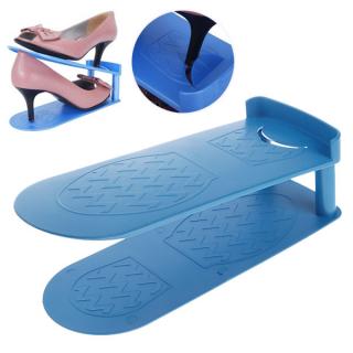 Lightweight Adjustable Storage Shoe Rack to Save Space - Blue