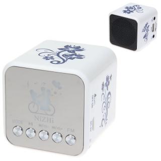 TT-32 Mini Square FM Radio Stereo Music Speaker with String