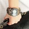 Retro Style Openwork Grave Alloy Women's Bracelet