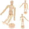 2012 New Fashion Design Small Wooden Flexible Human Model for Manikin 11.4cm