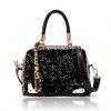 Stylish Color Matching Leopard Patterns Sequins Design Women's Handbag