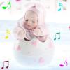 Pot Shaped Craft Hand Painted Laputa Castle in the Sky Carousel Music Merry-go-round Sleepy Girl and Boy Baby Christmas 