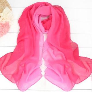 Fashionable and Graceful Ombre Color Georgette Scarf For Women