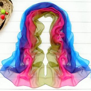 Fashionable and Elagant Style Ombre Color Long Scarf For Women