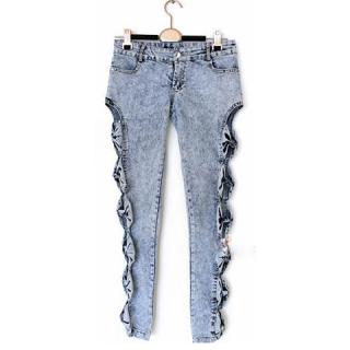 Stylish Hollow Bow Women's Skinny Pants 