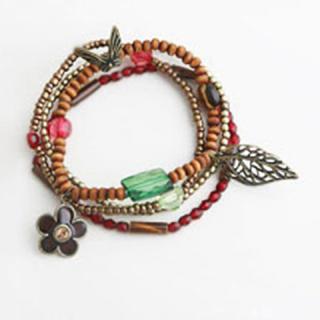 Retro Bohemian Style Multi-Layered Colorful Beads Inlaid Bracelet For Women