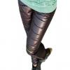 Morden Style Slimming Zipper Embellished Eiderdown Cotton Women's Leggings