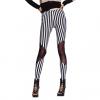 Stylish Stripe Net Yarn Splicing Women's leggings