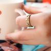 Retro Elegant Style Crown Shape Finger Ring For Women