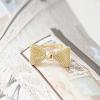 Fashionable Ladylike Style Latticed Bowknot Shape Finger Ring For Women