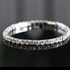 Exquisite Style Rhinestone Embellished Stretch Bracelet For Women