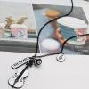 Cute Fresh Style Violin and Keyboard Shape Pendant Sweater Chain For Women