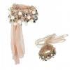 Stylish Romantic Style Multi-layered Design Chiffon Embellished Bracelet For Women