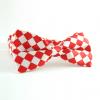 Korean Style Color Block Square Pattern Bow Tie For Men