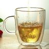 Awesome Double Layer Transparent Round Heat Insulation High Borosilicate Glass Cup